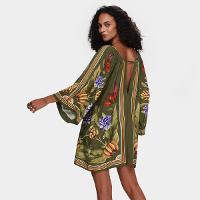 Vestido Curto Farm Lenço Tropical - 2