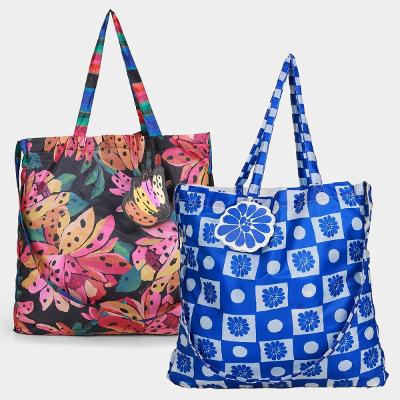 Kit Bolsa Farm Me Leva Alça Dupla - 2 Unidades