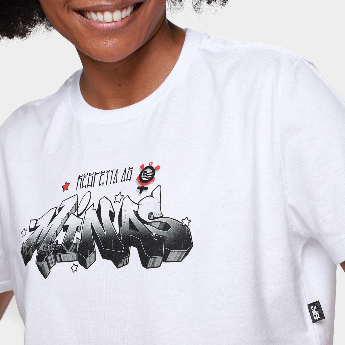 Camiseta Cropped Corinthians Feminina - 3