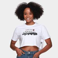 Camiseta Cropped Corinthians Feminina - 1