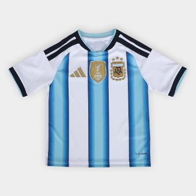 Camisa Seleção Infantil Argentina Home 2026 s/n Torcedor Adidas
