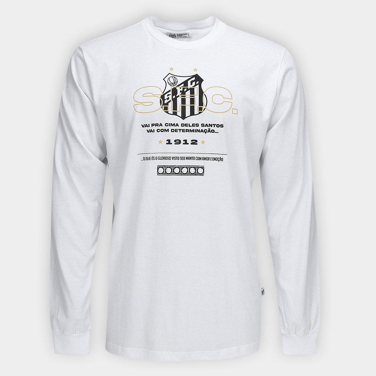 Camiseta Manga Longa Santos Masculina - 1
