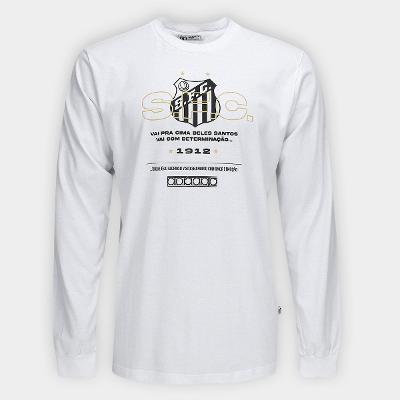 Camiseta Manga Longa Santos Masculina