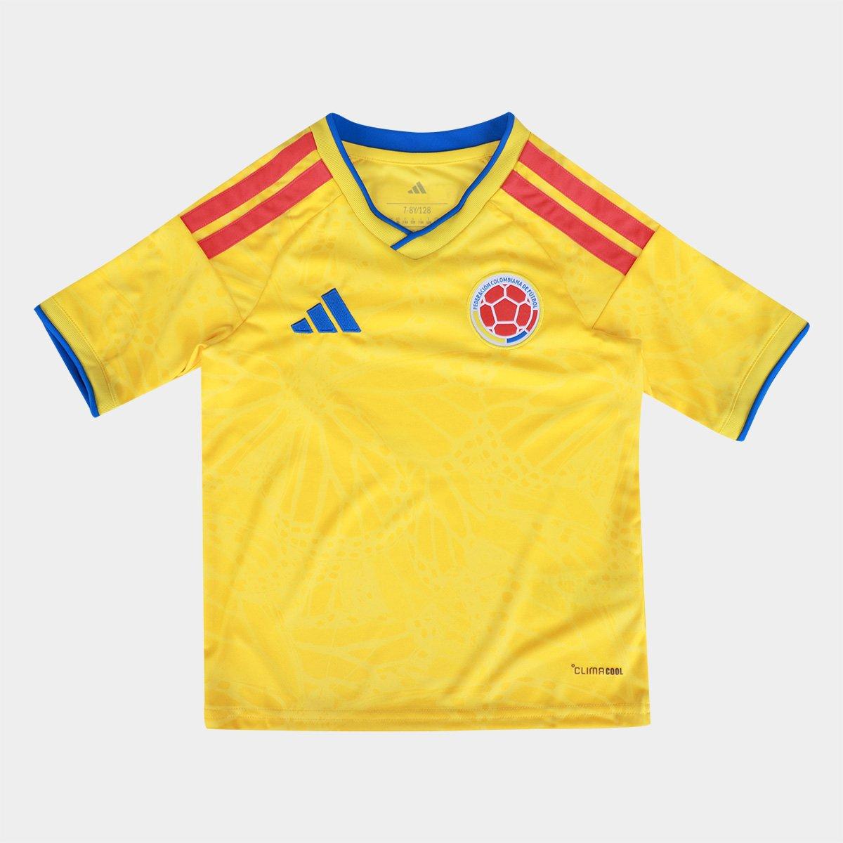 Camisa Seleção Infantil Colômbia  Home 2026 s/n Torcedor Adidas - 1