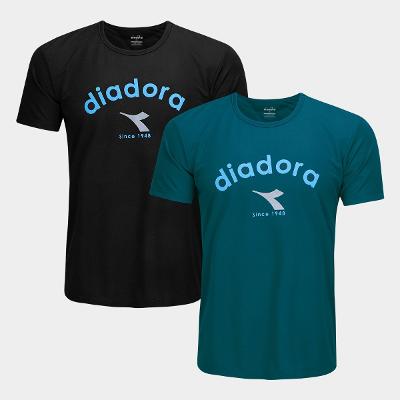 Kit Camiseta Diadora Com 2 Peças Masculina