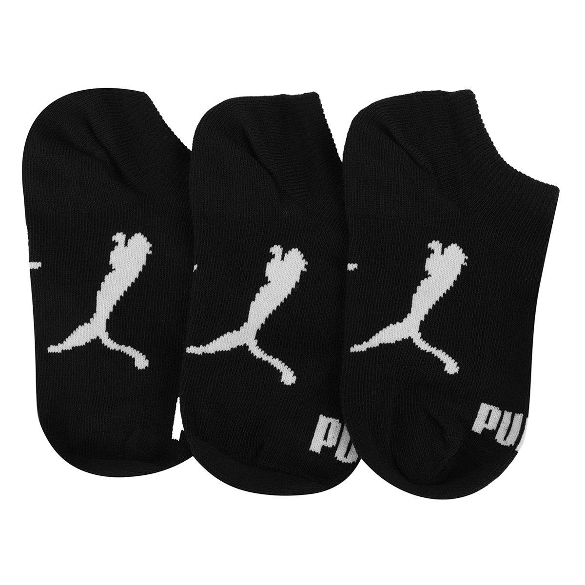Kit Meia Infantil Puma Cano Curto 3 Pares - 1