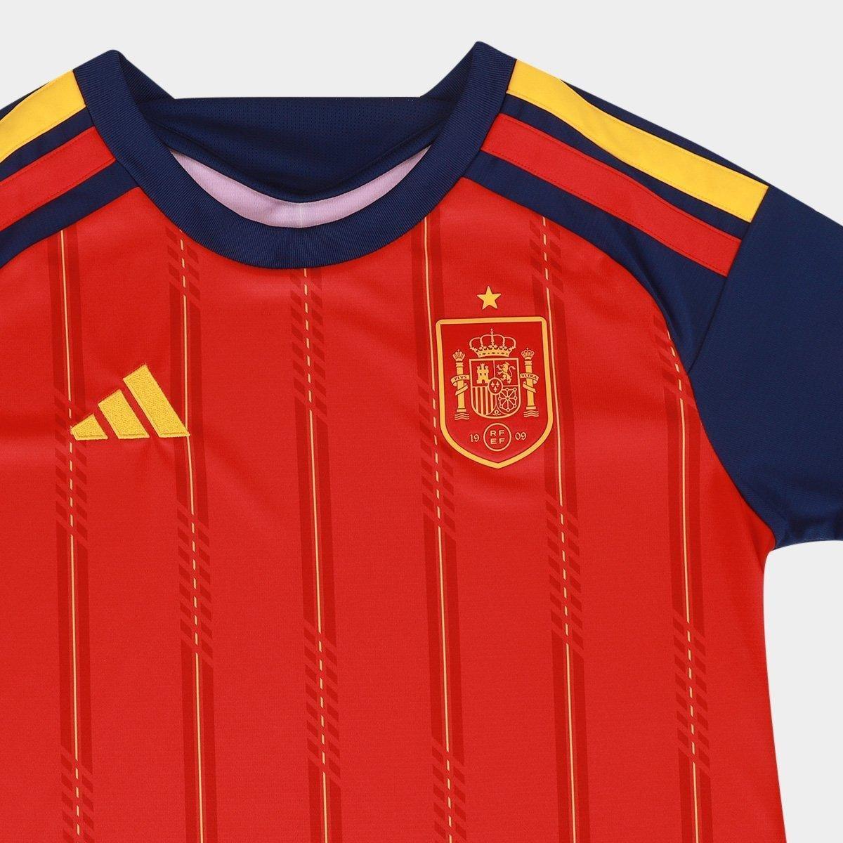 Camisa Seleção Espanha Home Torcedor 2026 s/n Adidas Feminina - 6
