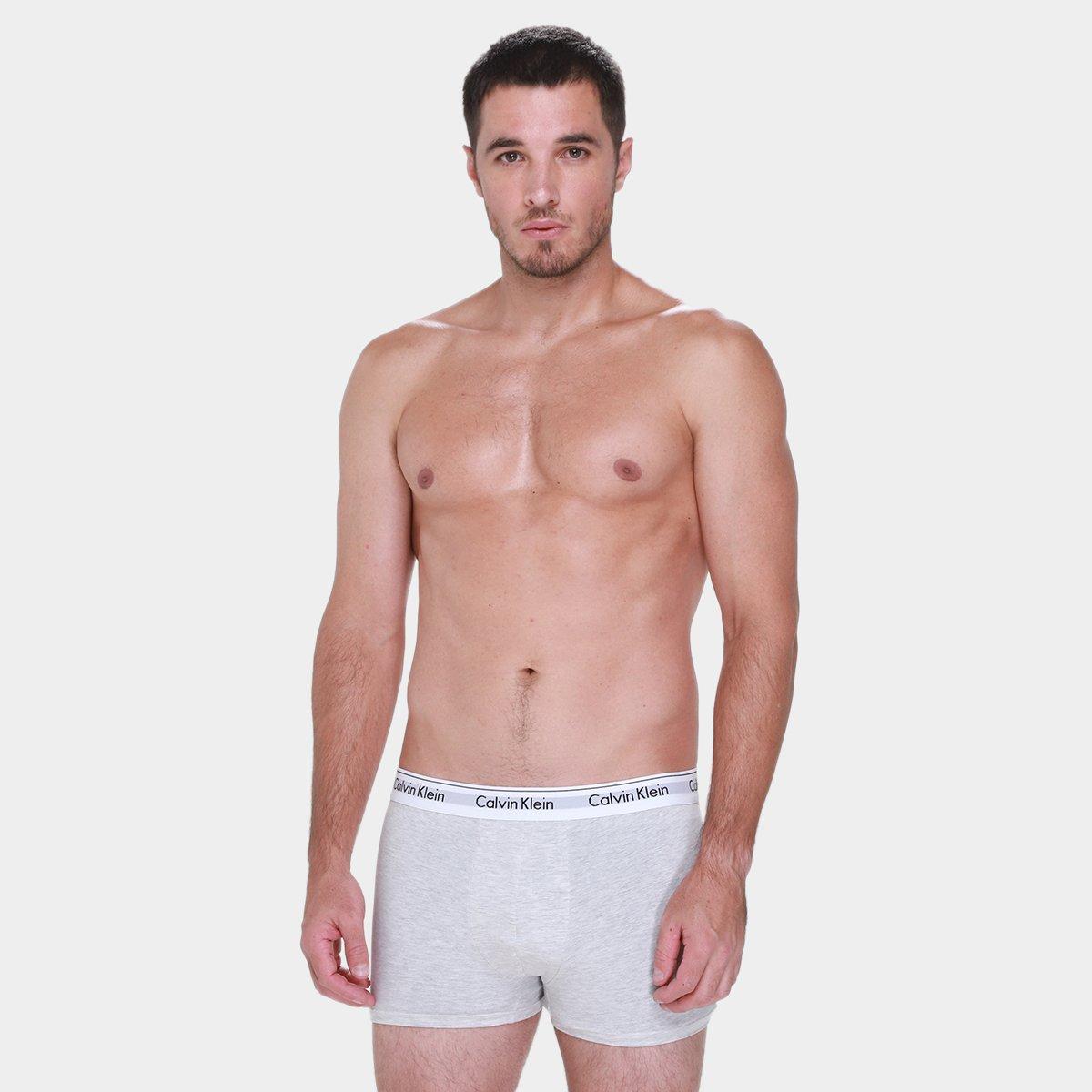 Kit Cueca Calvin Klein Trunk Modern Masculina -  2 Peças - 4