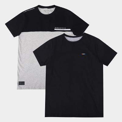 Kit Camiseta Industrie Básica Masculina 2 Peças