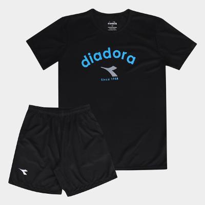 Camiseta+Shorts Diadora Masculino
