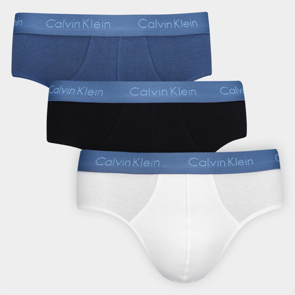 Kit Cueca Slip Calvin Klein Masculina - 3 Peças - 1