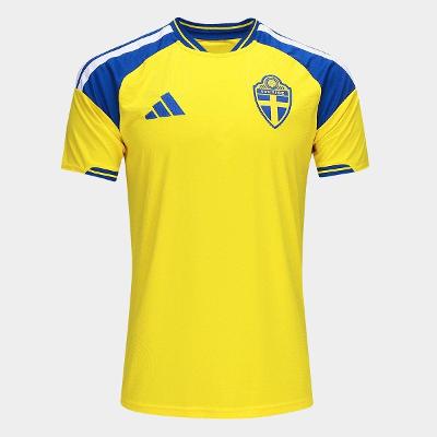 Camisa Seleção Suécia Home Torcedor 2026 s/n Adidas Masculina
