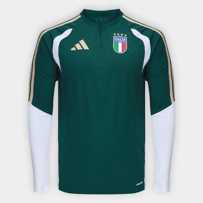 Camisa Seleção Treino Manga Longa Itália 2026 Adidas Masculina