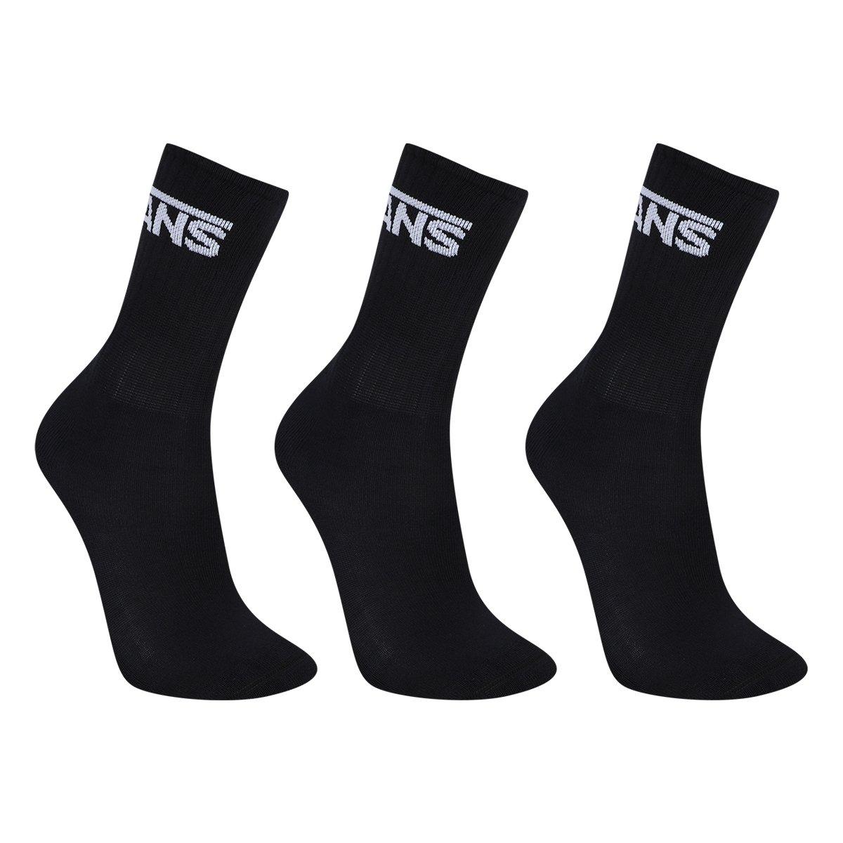 Kit Meia Vans Classic Crew Sock Masculina - 3 Pares - 1