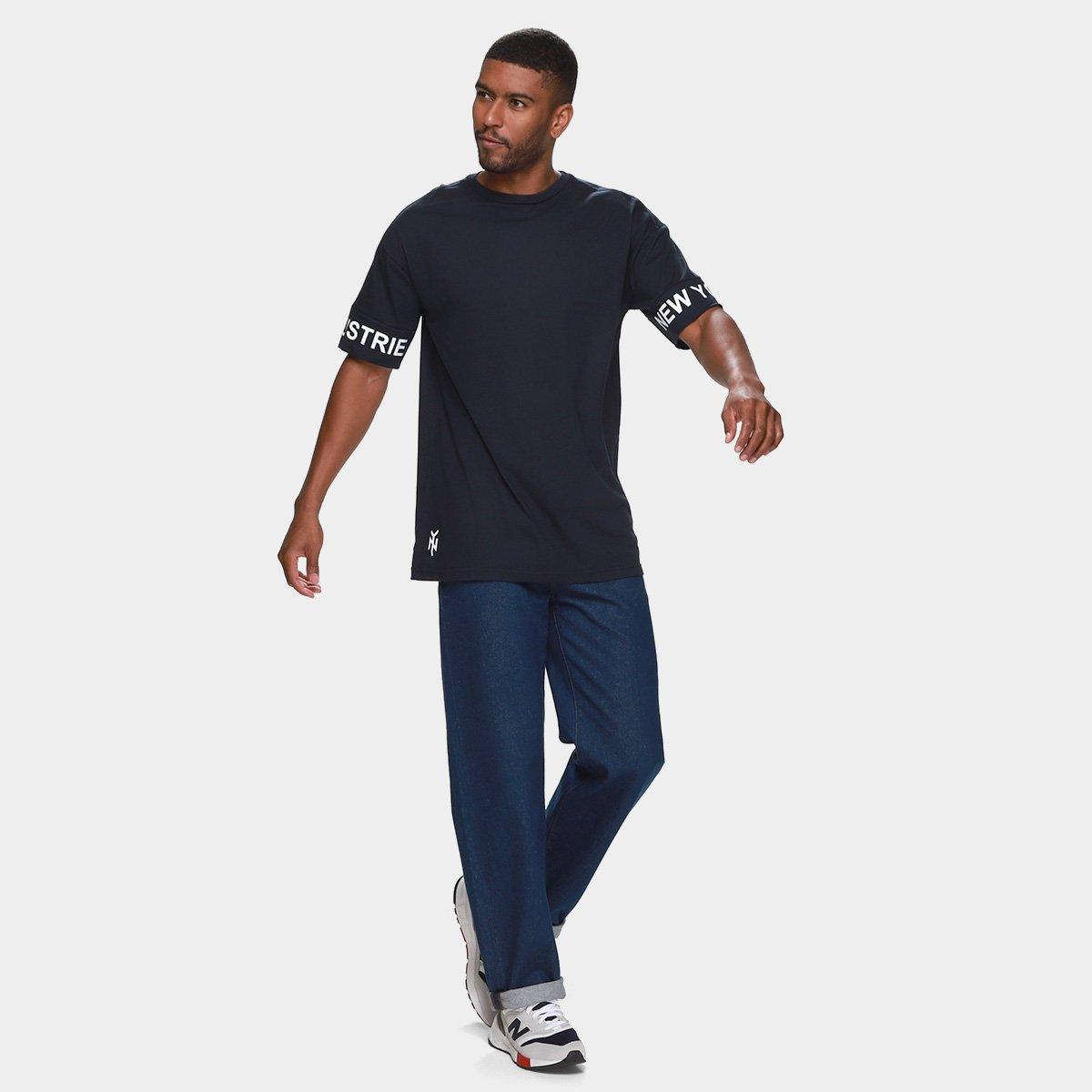 Camiseta Industrie Black Oversized Masculina - 4