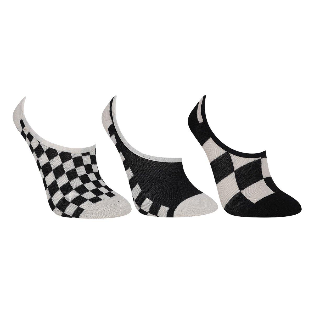 Kit Meias Vans Checker Canoodle Feminina - 3 Pares - 1