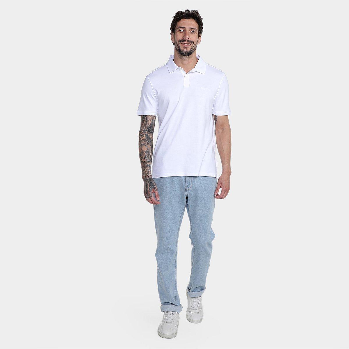Camisa Polo Calvin Klein Interlock Liquid Touch Masculina - 4