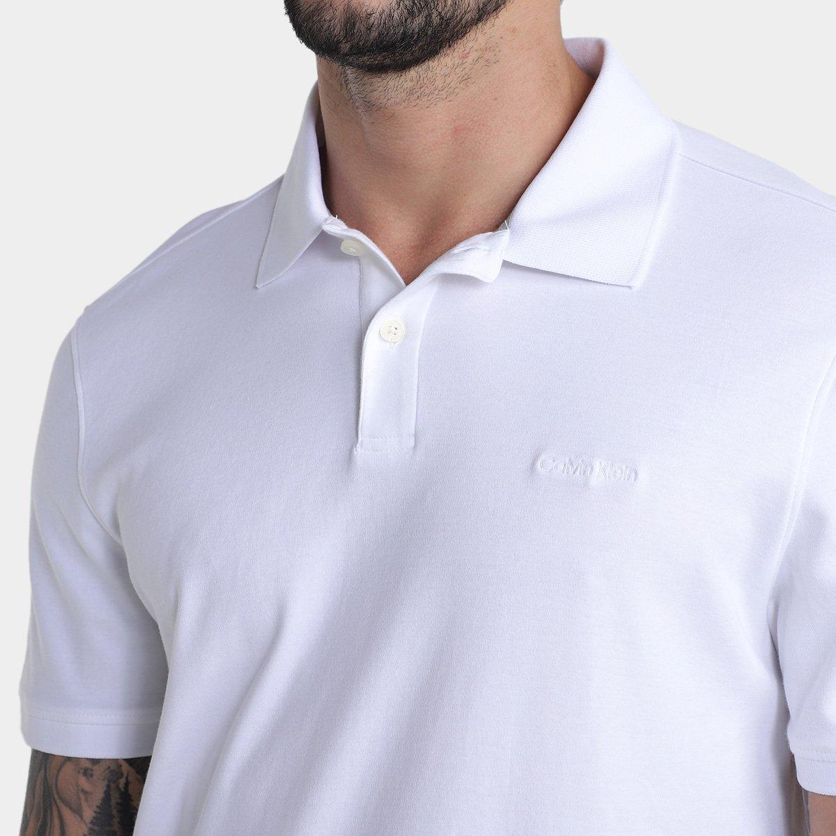 Camisa Polo Calvin Klein Interlock Liquid Touch Masculina - 3