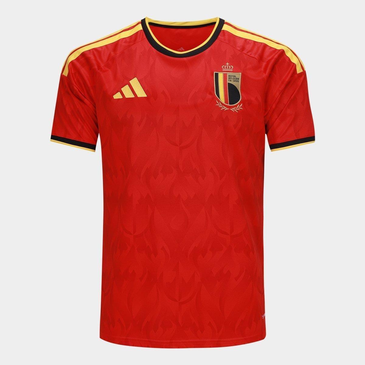 Camisa Seleção Bélgica Home Torcedor 2026 s/n Adidas Masculina - 1