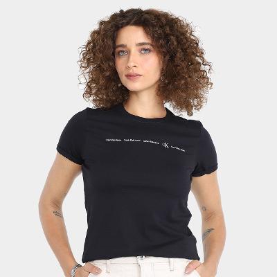 Camiseta Calvin Klein Logo Feminina