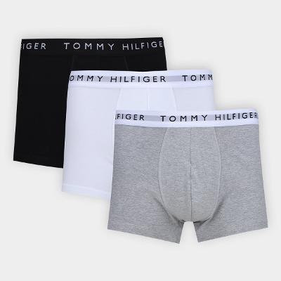Kit Cueca Boxer Tommy Hilfiger Masculina -  3 Peças