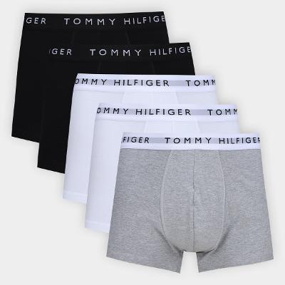 Kit Cueca Boxer Tommy Hilfiger Masculina -  5 Peças