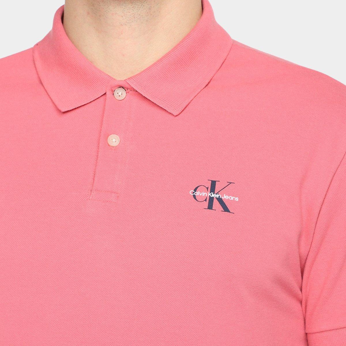 Camisa Polo Calvin Klein Logo Masculina - 3
