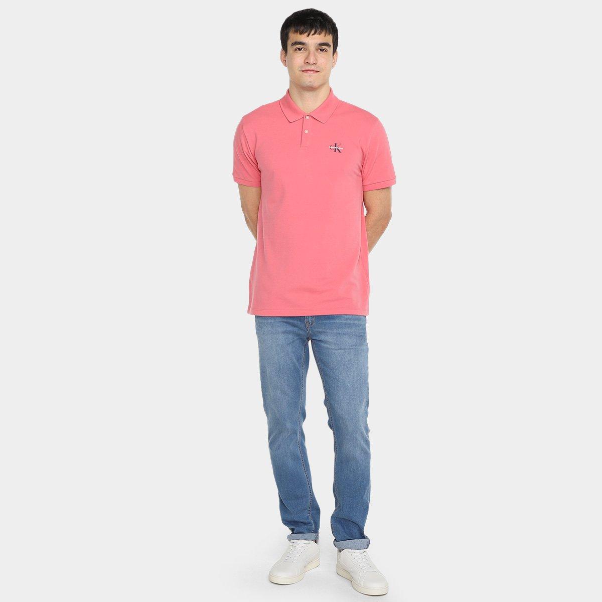 Camisa Polo Calvin Klein Logo Masculina - 4