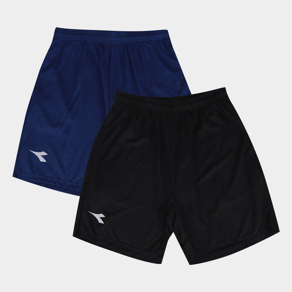 Kit Shorts Diadora Com 2 Peças Masculino - 1