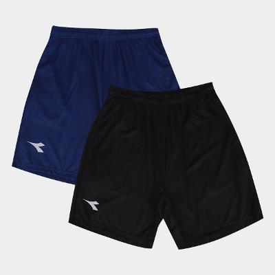 Kit Shorts Diadora Com 2 Peças Masculino