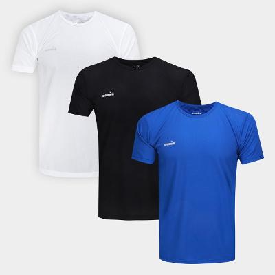 Kit Camiseta Diadora Com 3 Peças  Masculina
