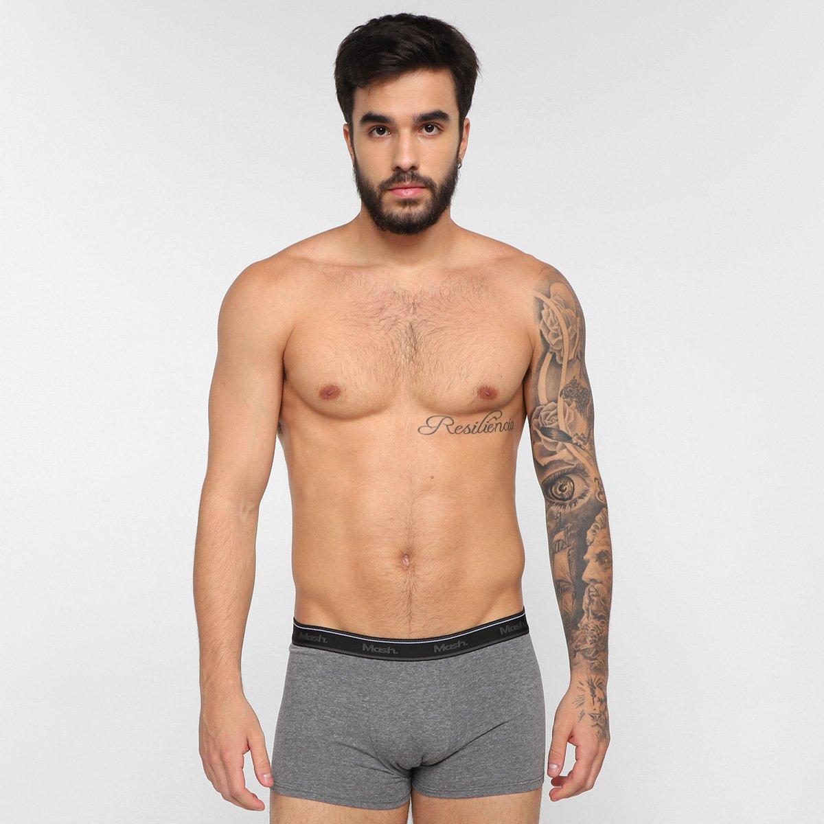 Kit Cueca Boxer Mash Cotton Elástico 10 Peças - 5