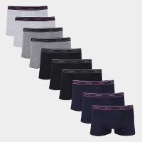 Kit Cueca Boxer Mash Cotton Elástico 10 Peças - 1
