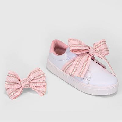Tênis Infantil Tininha Laço Bicolor Menina