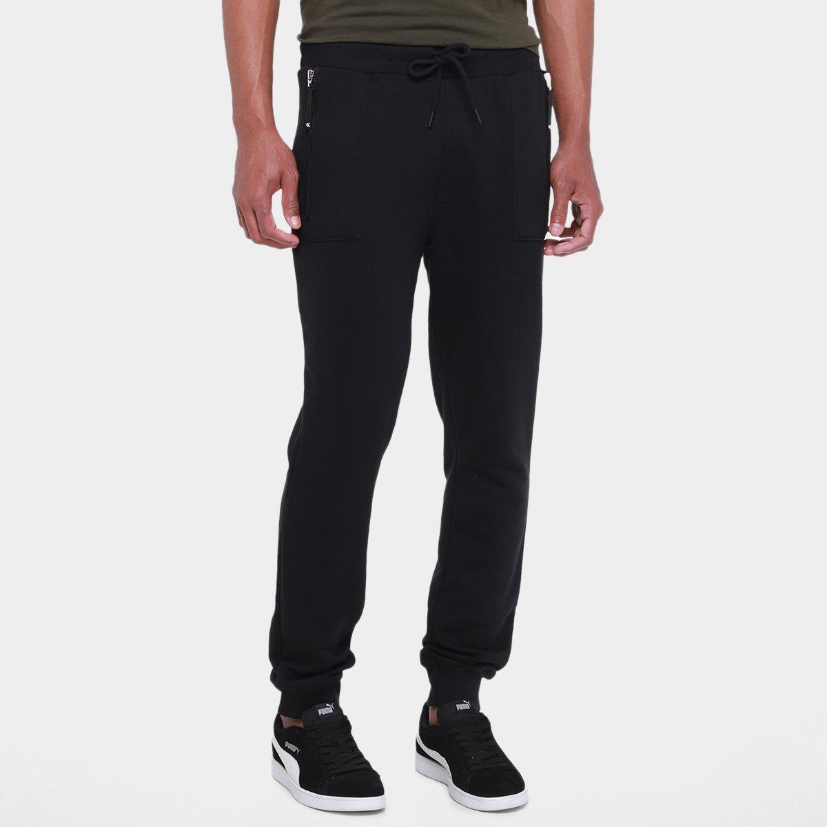 Calça Moletom Calvin Klein Recortes Masculina - 1