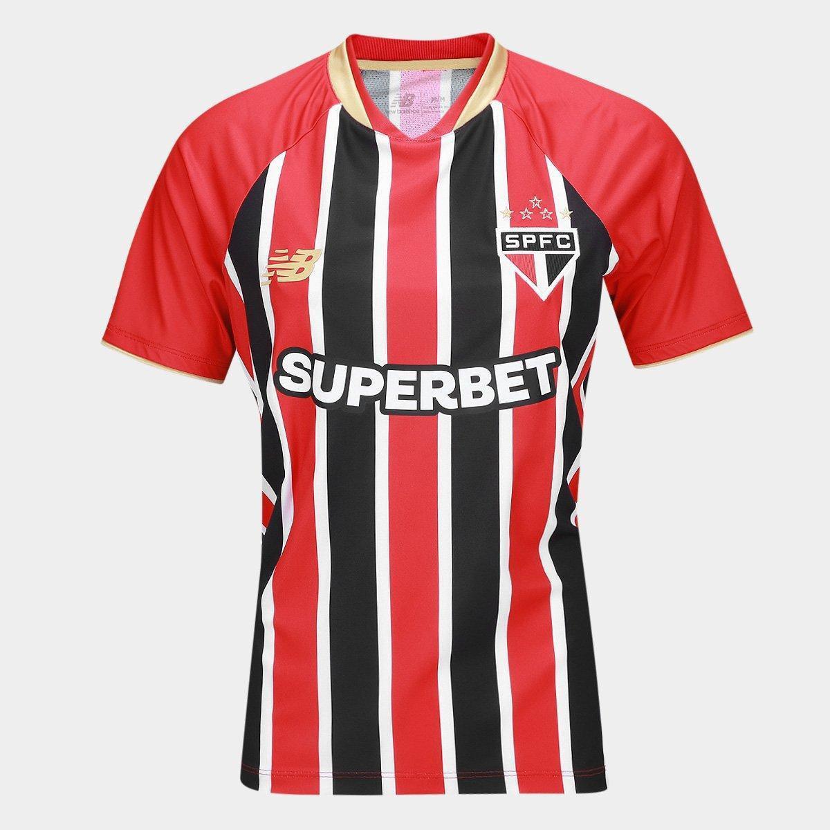 Kit Camisa São Paulo I 25/26+ Camisa São Paulo II 25/26 Torcedor New Balance Feminina - 3