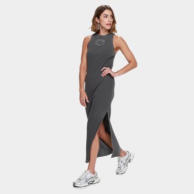 Vestido Canelado Colcci Fenda Lateral Feminino
