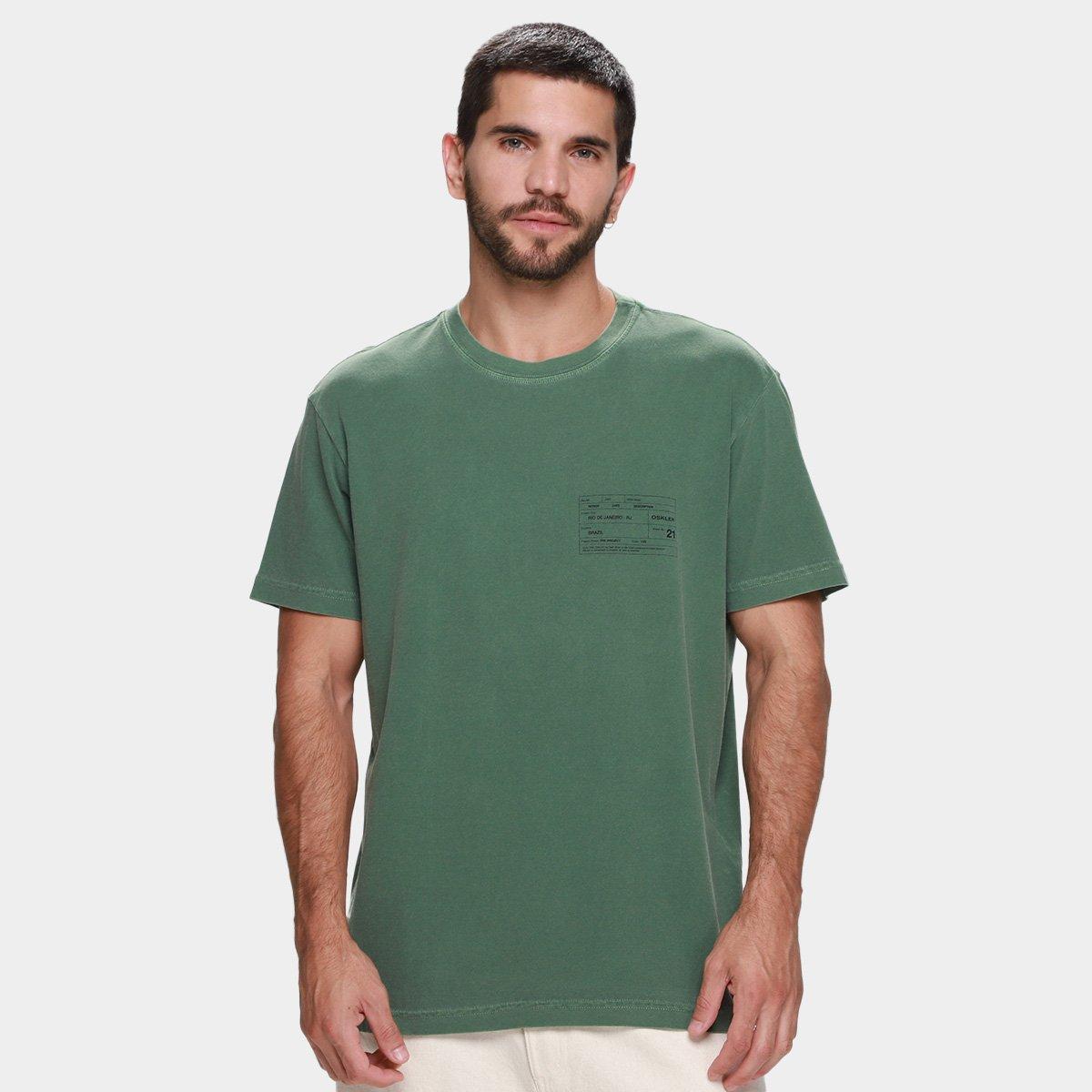 Camiseta Osklen Stone Carimbo Masculina - 1