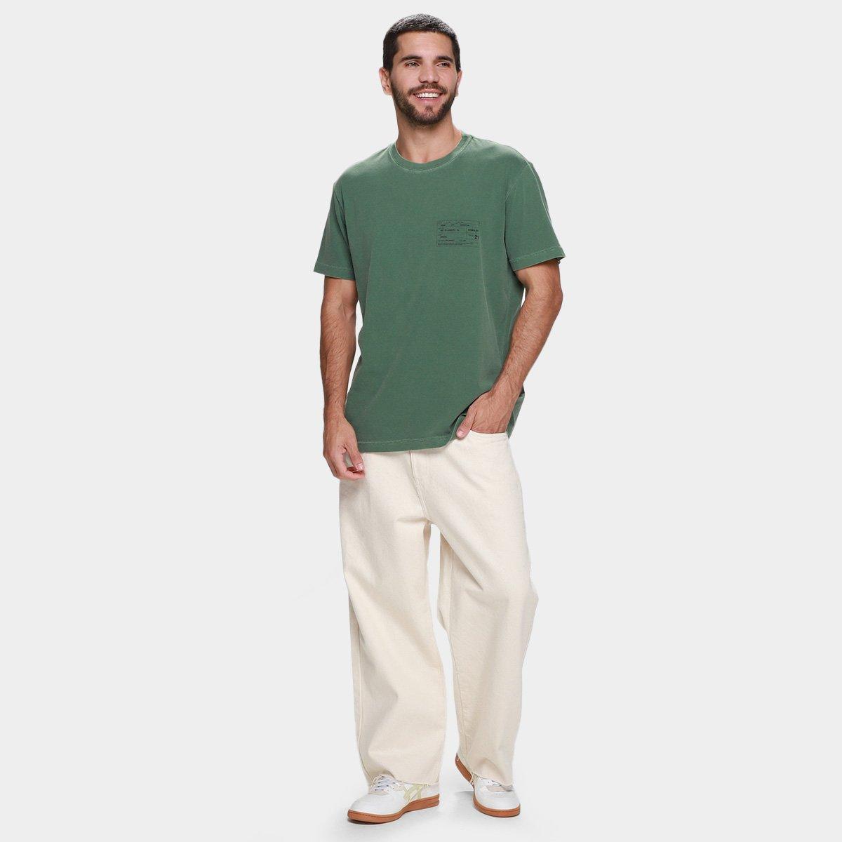 Camiseta Osklen Stone Carimbo Masculina - 4