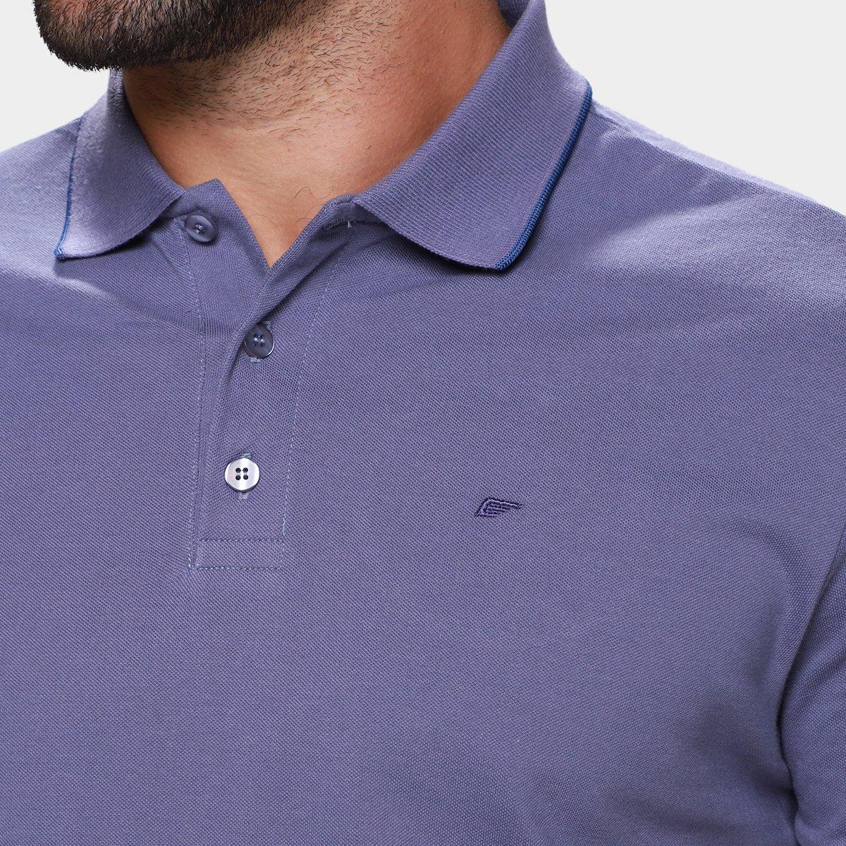 Camisa Polo Ellus Lisa Casual Masculina - 3
