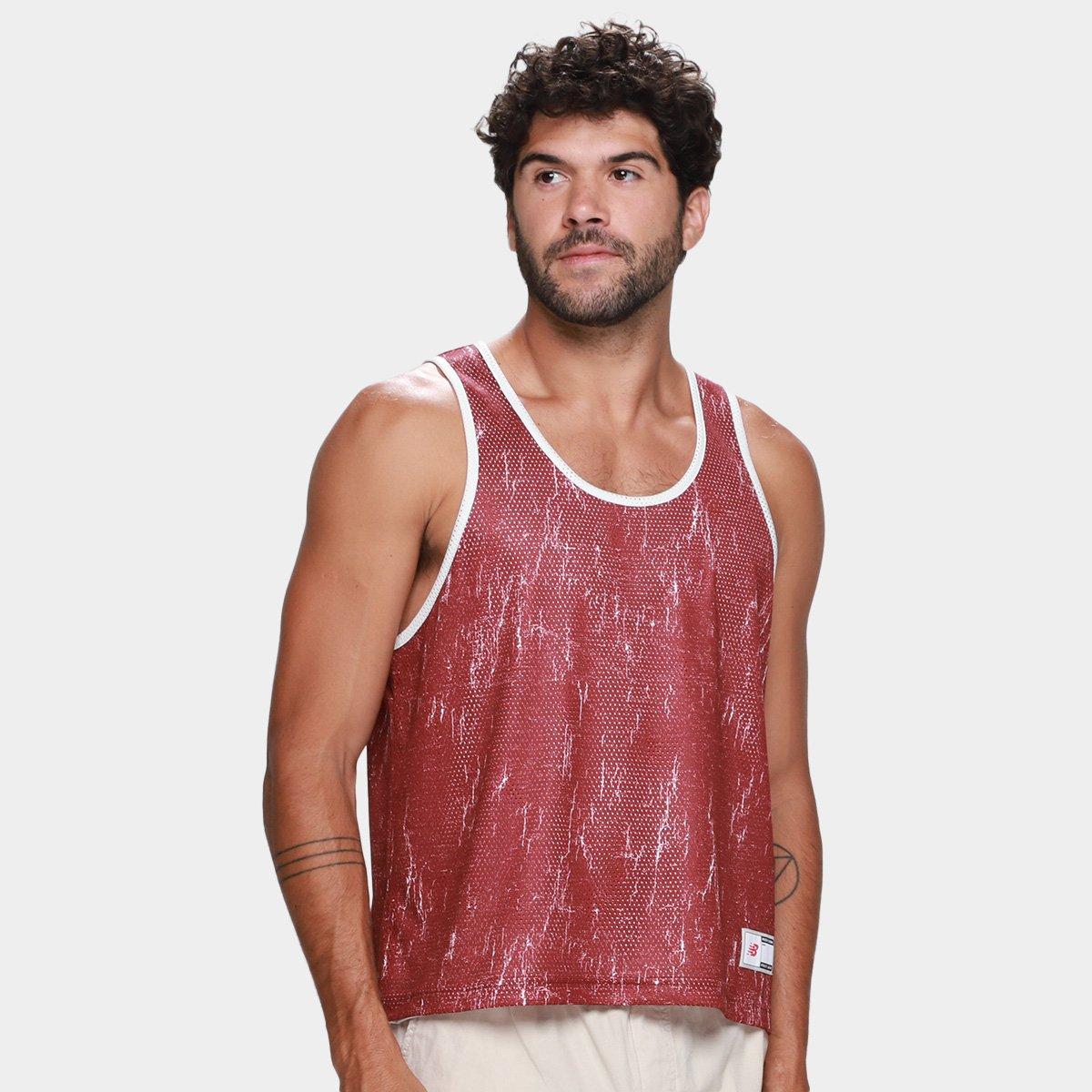 Regata New Balance Reversivel Hoops In Game Masculina - 1