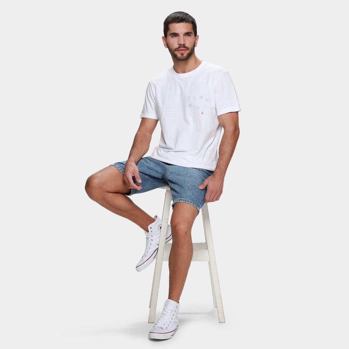 Camiseta Slim Osklen Stone Downwind Masculina - 5