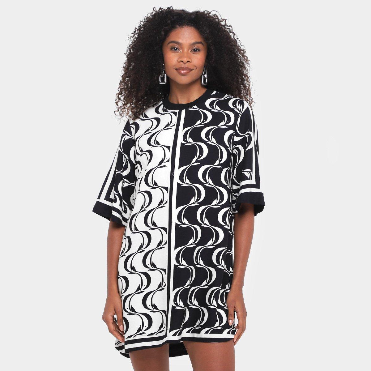 Vestido Farm T-Shirt Peixe Copa - 1