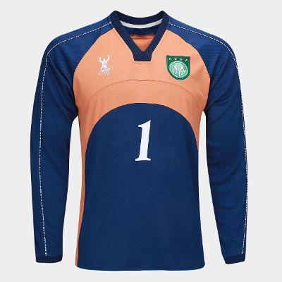 Camisa Manga Longa Palmeiras Goleiro Retrô 2000 Masculina