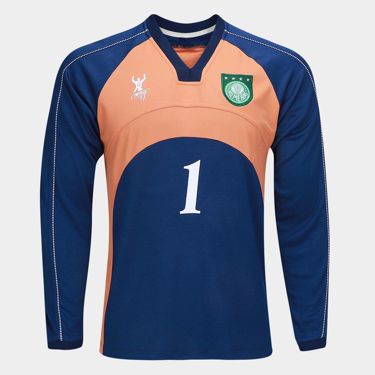 Camisa Manga Longa Palmeiras Goleiro Retrô 2000 Masculina - 1