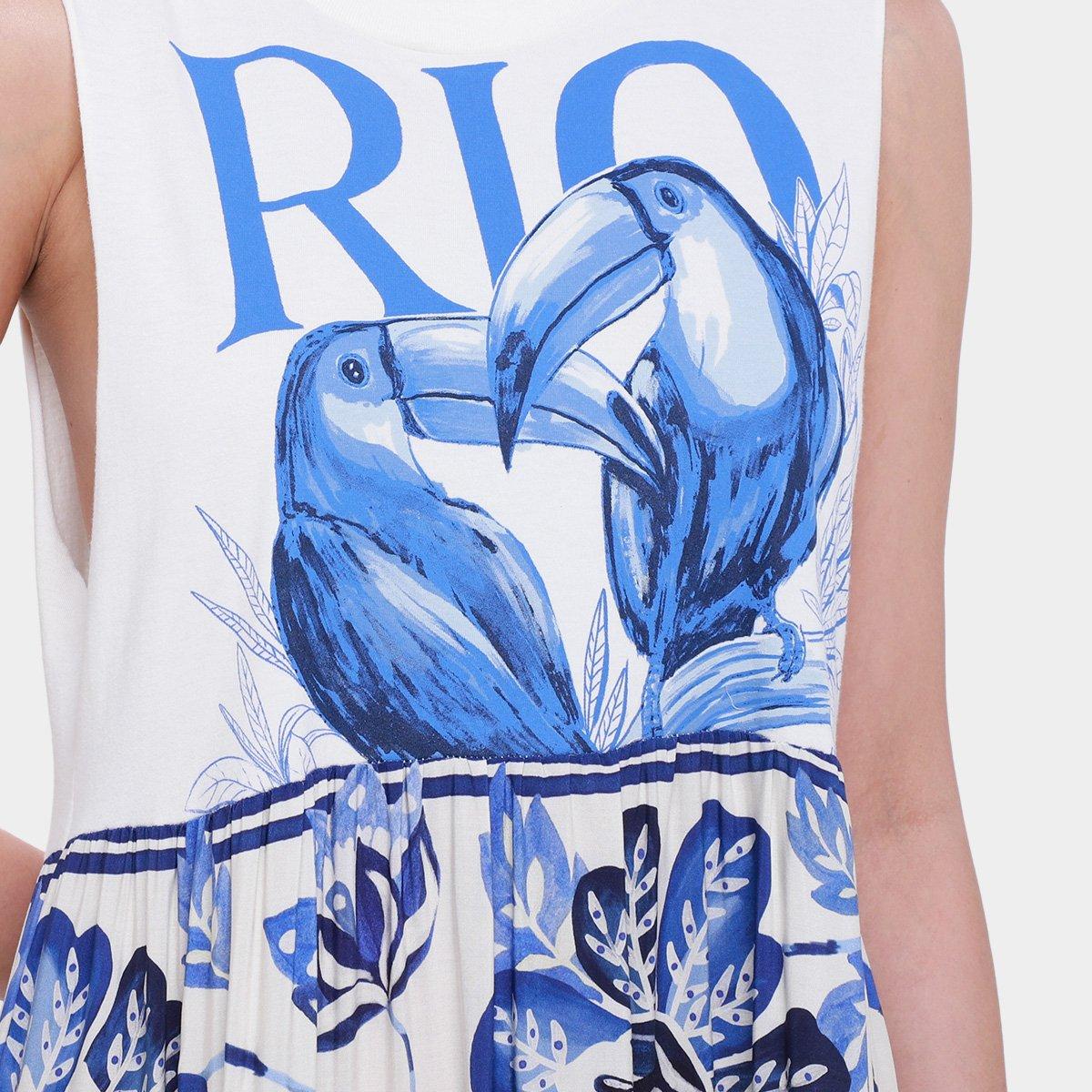 Vestido Cropped Farm Rio Tucanos - 3