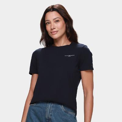 Camiseta Tommy Hilfiger 1985 Casual Feminina