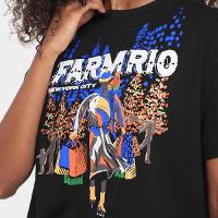 Camiseta Farm Media Patinando Em Ny Feminina - 3