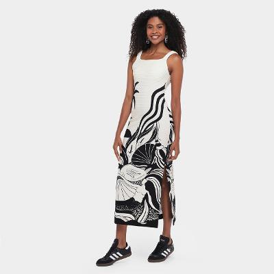 Vestido Farm Festa De Mar