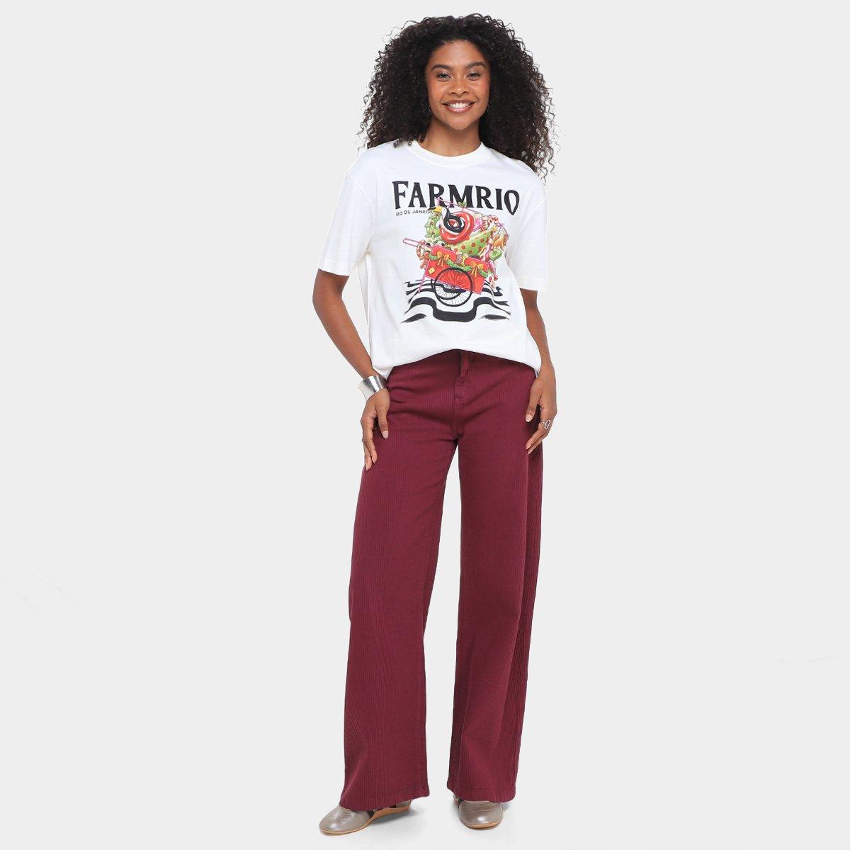 Camiseta Farm Media Papai Noel Da Praia Feminina - 4